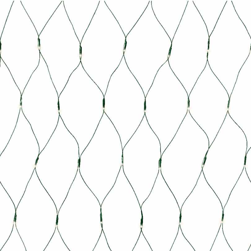 Close-up of diamond-shaped wire mesh resembling the LED Net Lights – Warm White – 200 Count by Available for Pick-Up & Delivery, ideal for dazzling outdoor holiday displays with a repeating geometric design on a white background.