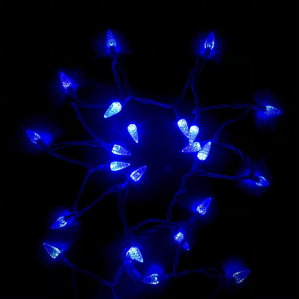C6 LED 50 ct. String Lights Blue - Hicks Nurseries