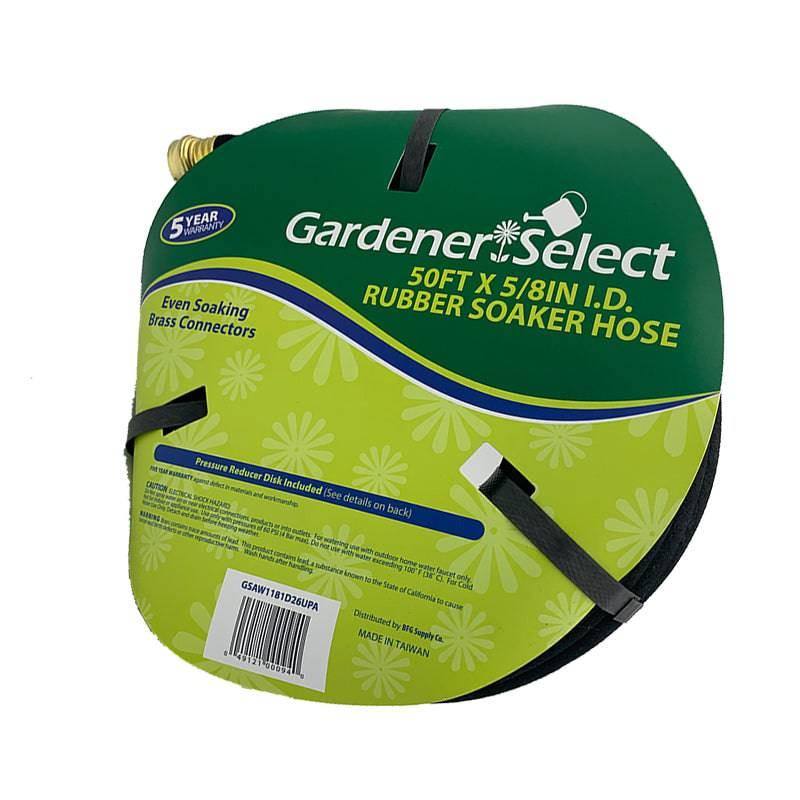 Gardener Select Rubber Soaker Hose - 50' x 5/8
