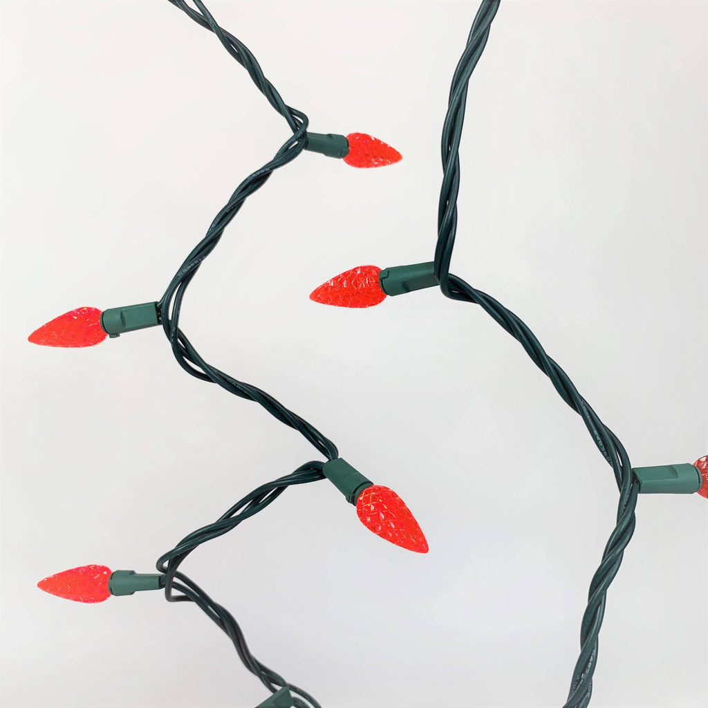 C9 LED 25 ct. String Lights Red - Hicks Nurseries