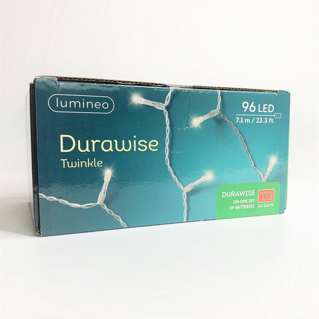 Durawise Battery Operated LED Twinkle String Lights Warm White - Hicks Nurseries