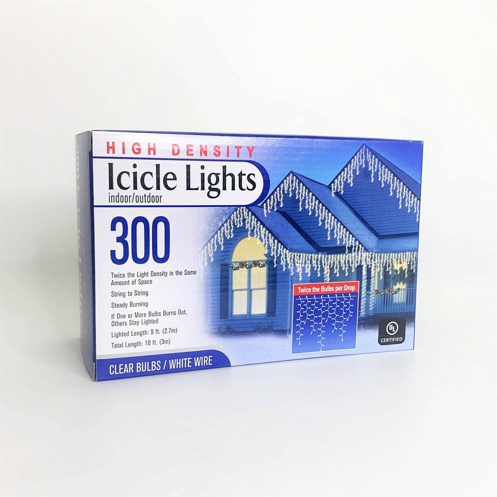 High Density Icicle 300 ct. Light String Clear - Hicks Nurseries