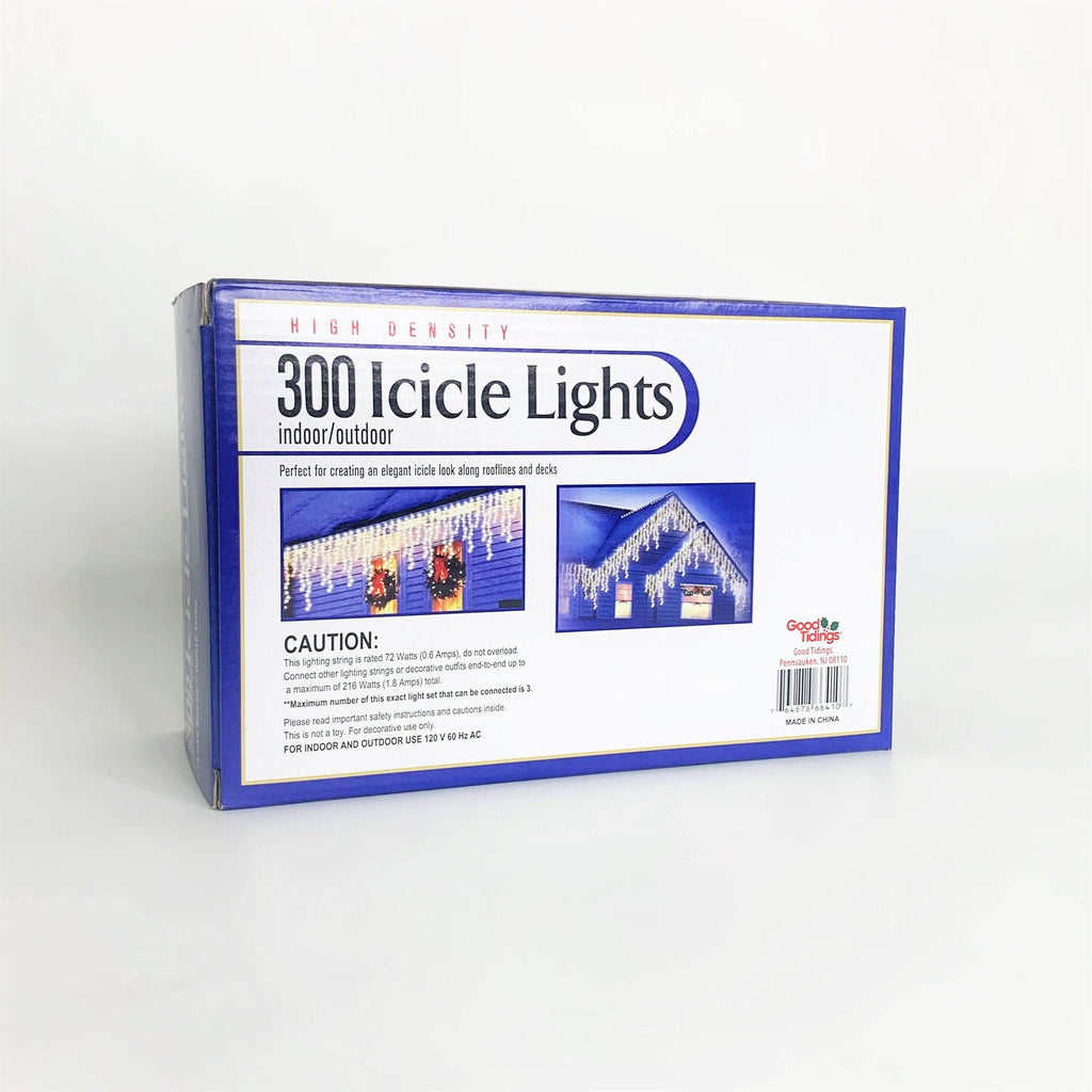 High Density Icicle 300 ct. Light String Clear - Hicks Nurseries
