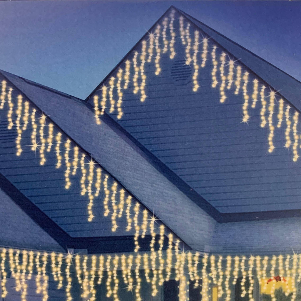 High Density Icicle 300 ct. Light String Clear - Hicks Nurseries