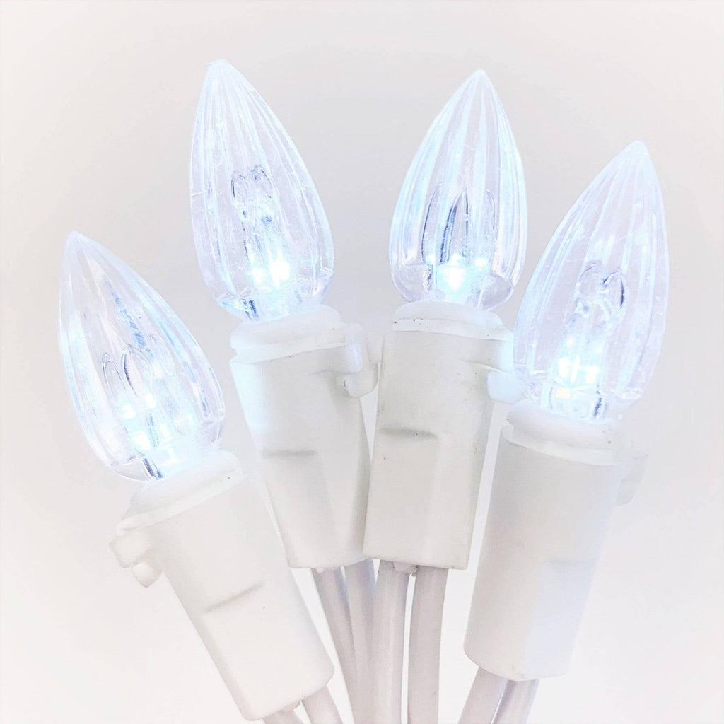 Icicle-Style LED 105 ct. C3 Light String Cool White - Hicks Nurseries