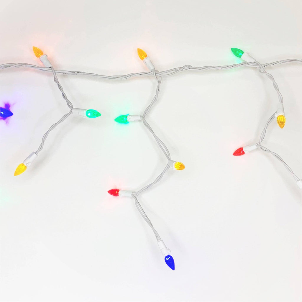 Icicle-Style LED 105 ct. C3 Light String Multi-Colored - Hicks Nurseries