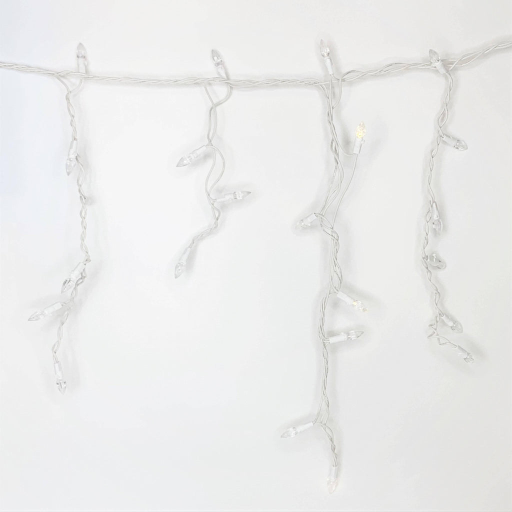 Icicle-Style LED 105 ct. C3 Light String Warm White - Hicks Nurseries