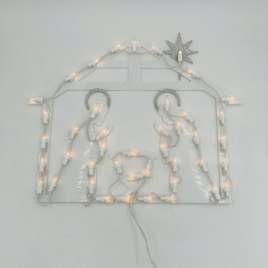 Lit Window Decor - Nativity - Hicks Nurseries
