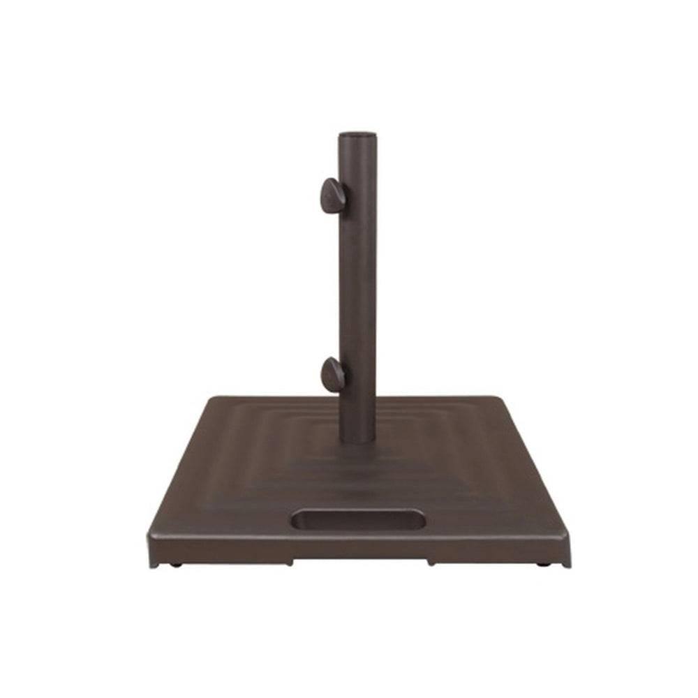 Umbrella Base - Monaco Square Bronze - 100lbs - Hicks Nurseries