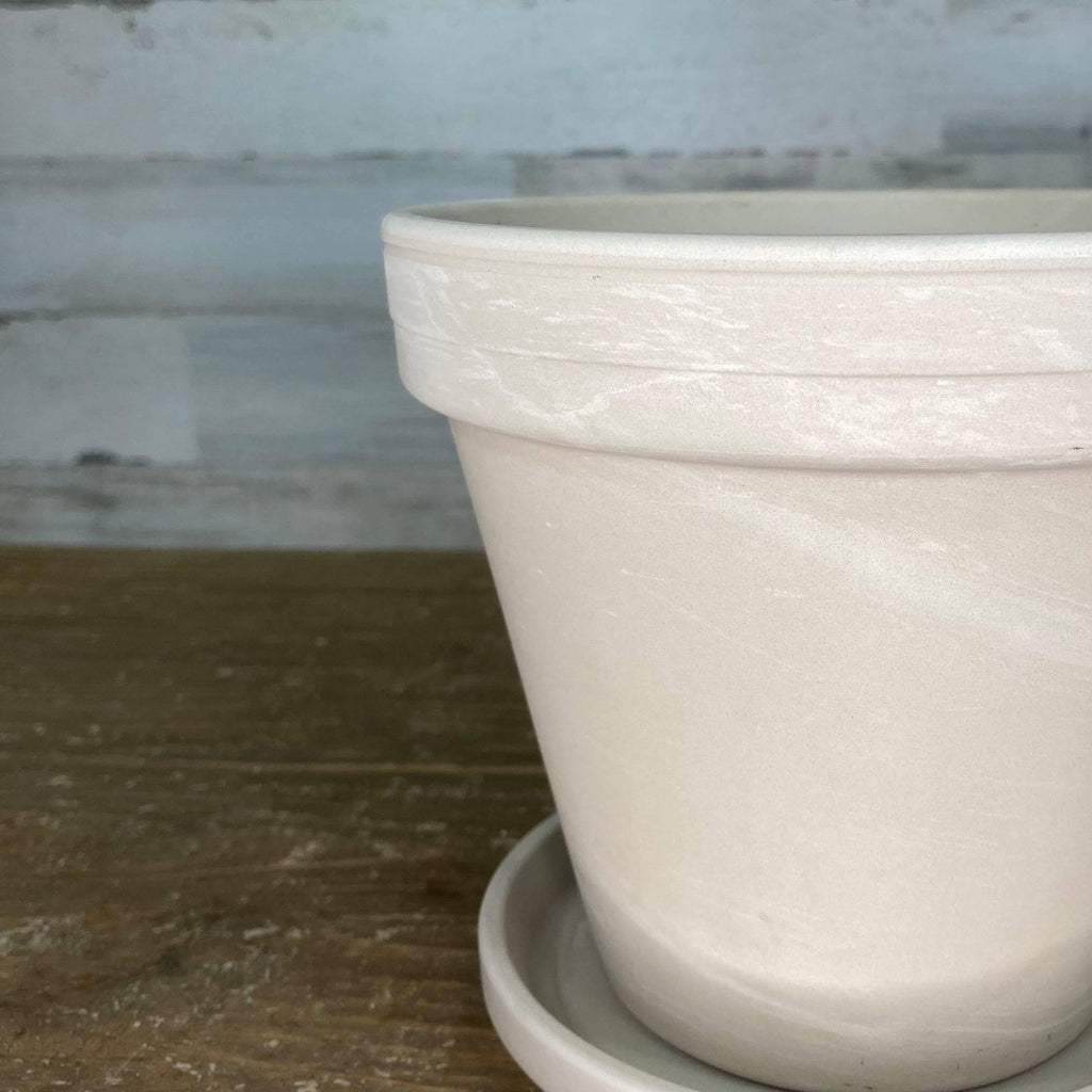 Pot - Clay - Granite - 8-inch - Hicks Nurseries