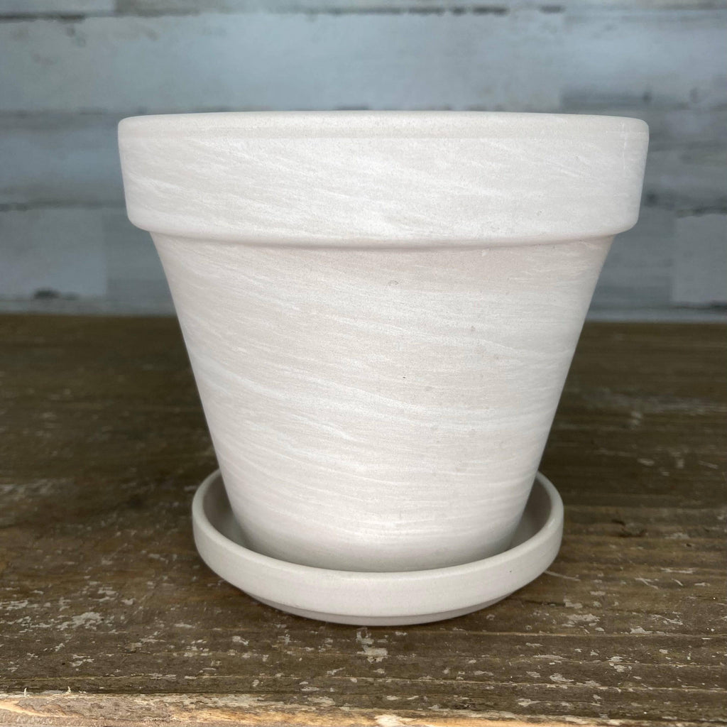 Saucer - Clay - Granite - 10-inch Wide - Hicks Nurseries