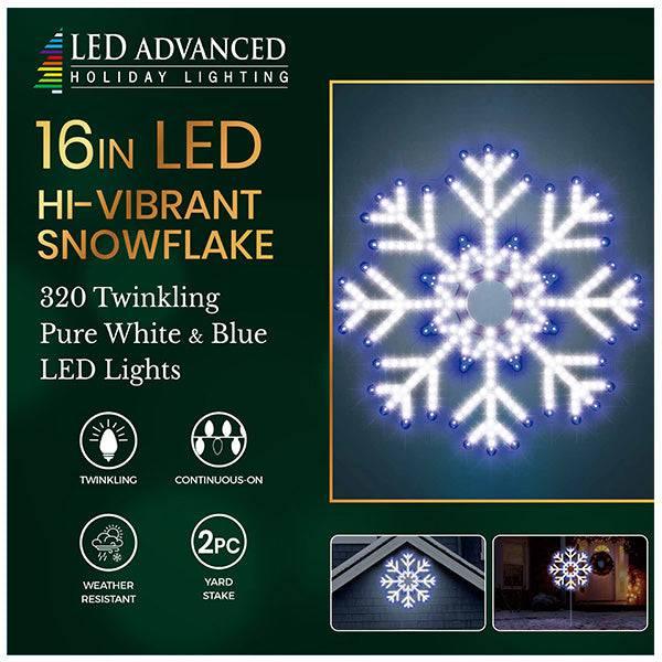 Indoor/Outdoor Electric Lighted Snowflake Holiday Decoration