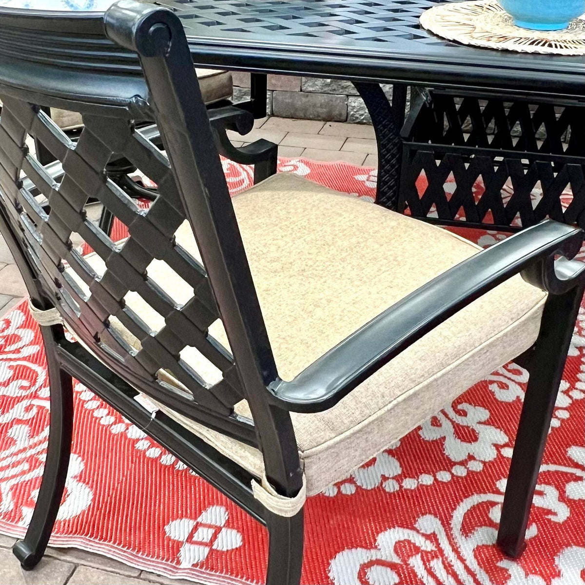 Wellington Outdoor Patio Cast Aluminum Dining Set 7 piece set