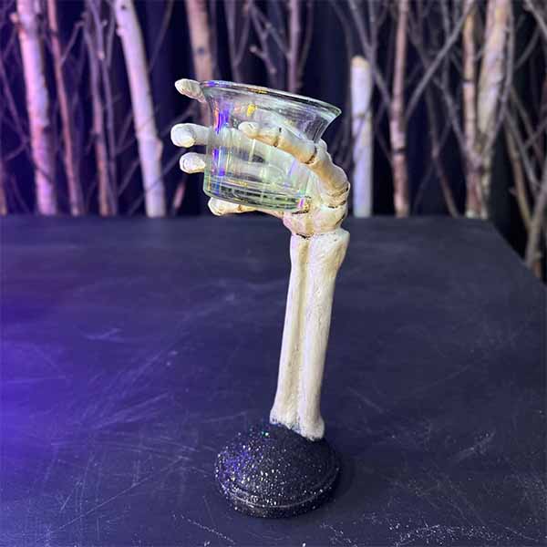 Skeleton Hand - Tealight Candle Holder - 9"