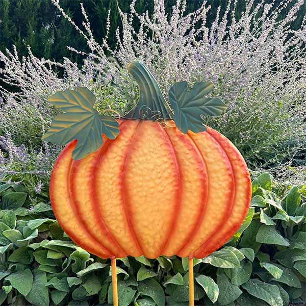 Pumpkin Garden Stake – 32”