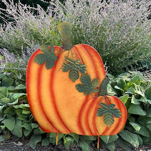 Pumpkin Garden Stake - 34"