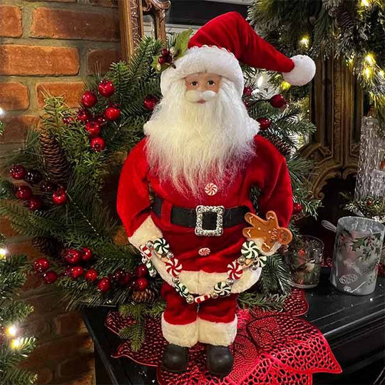 Santa Figure with Candy Garland