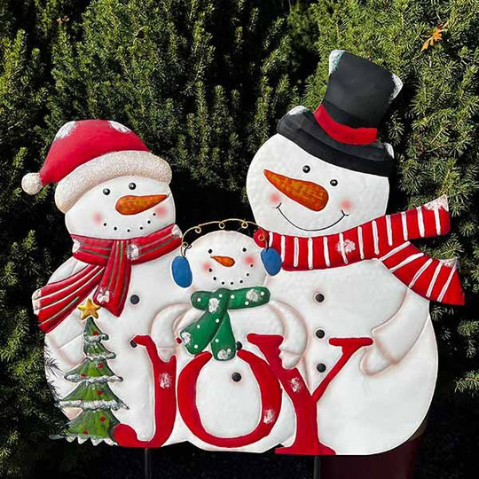 Snowman Joy Garden Stake