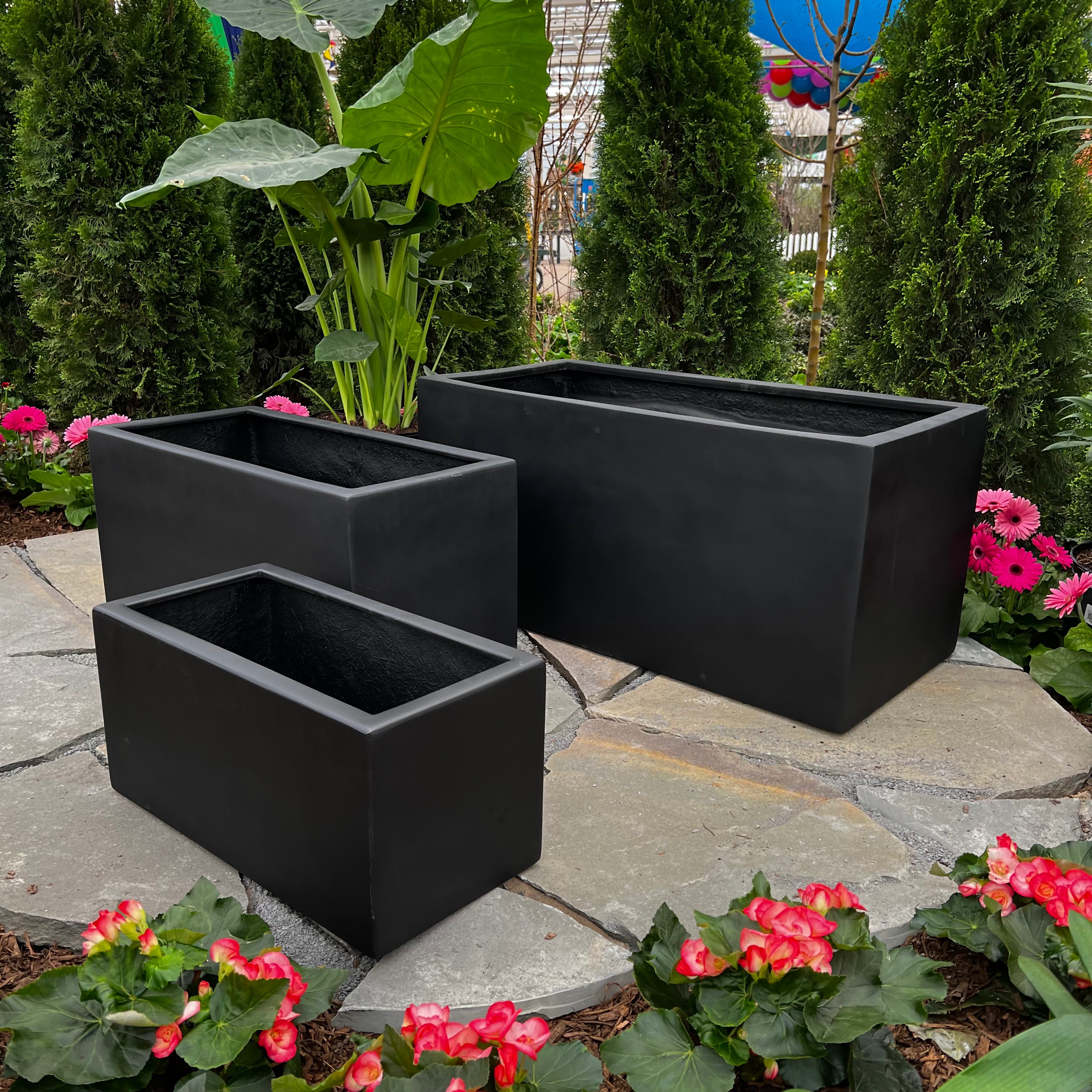 Berkley Trough Planter - Black