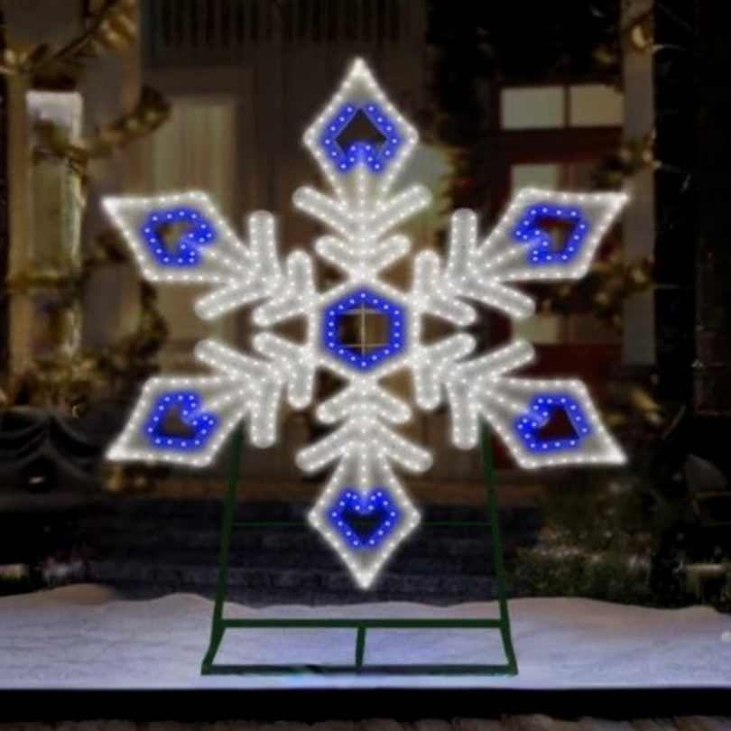 Jumbo Hi-Vibrant LED Snowflake – 48.5