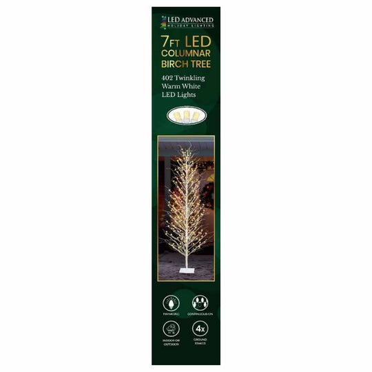 Columnar Wire Birch Tree - LED Outdoor Decor - 5'