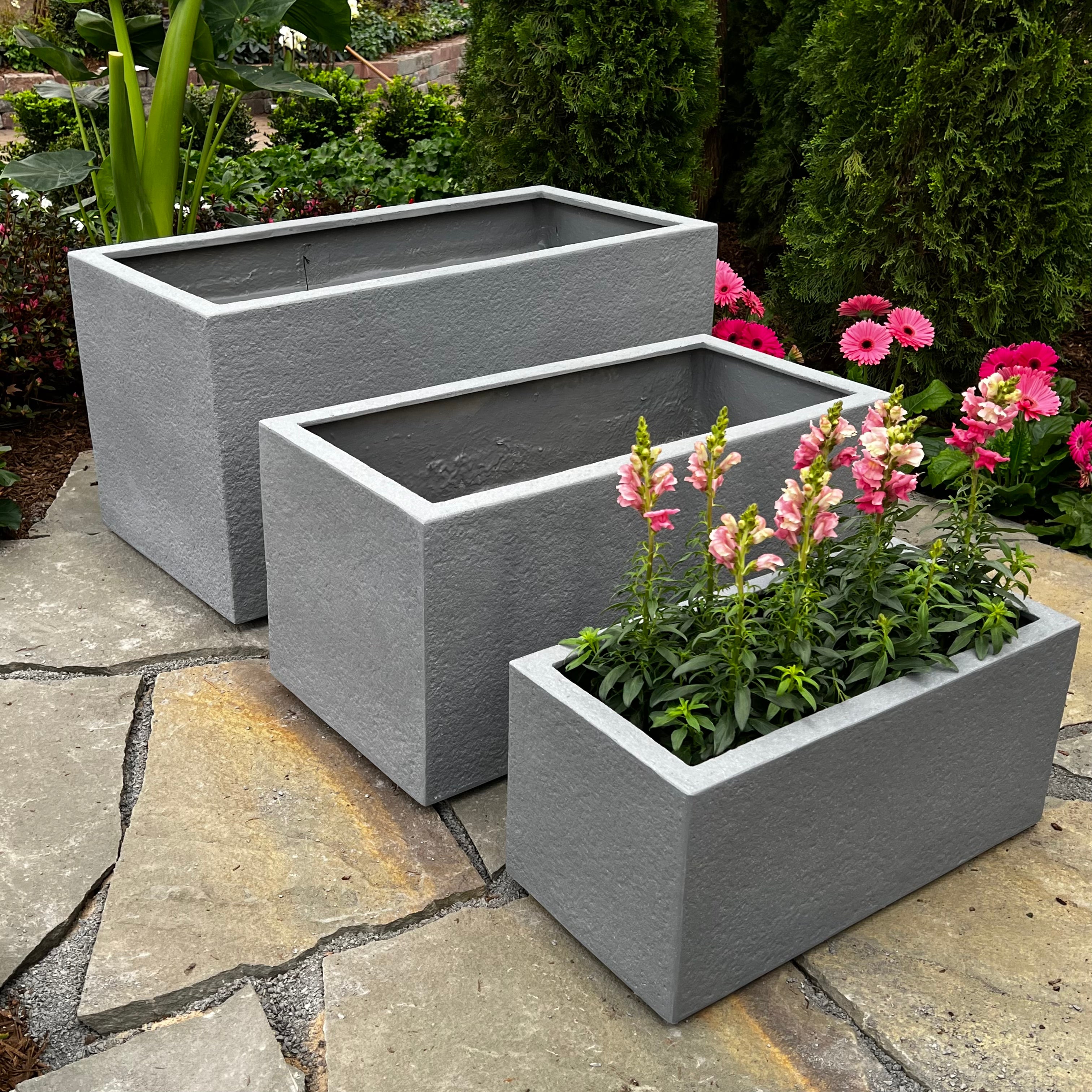 Gloucester Trough Planter - Grey