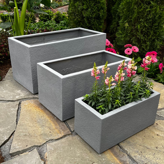 Gloucester Trough Planter - Grey - 30-inches x 15-inches