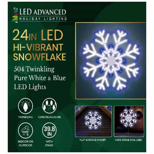 Snowflake - LED Outdoor Decor - 24"