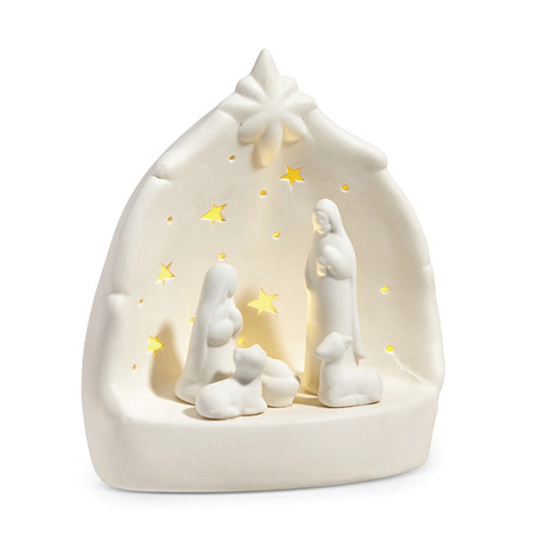 Christmas Décor – Lighted Holy Family - Battery Operated