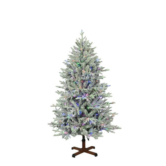 Nordic Flocked Fir Multi-Function Lights 5 Ft.