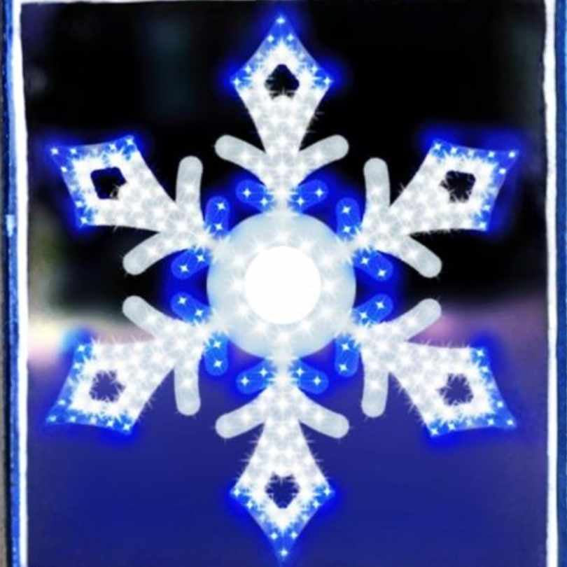 Snowflake - Star Shape - LED Outdoor Decor - 16