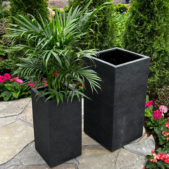 Toulouse Planter - Black - 11-inches x 19-inches