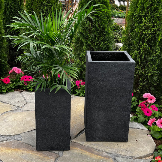Toulouse Planter - Black - 15-inches x 26-inches