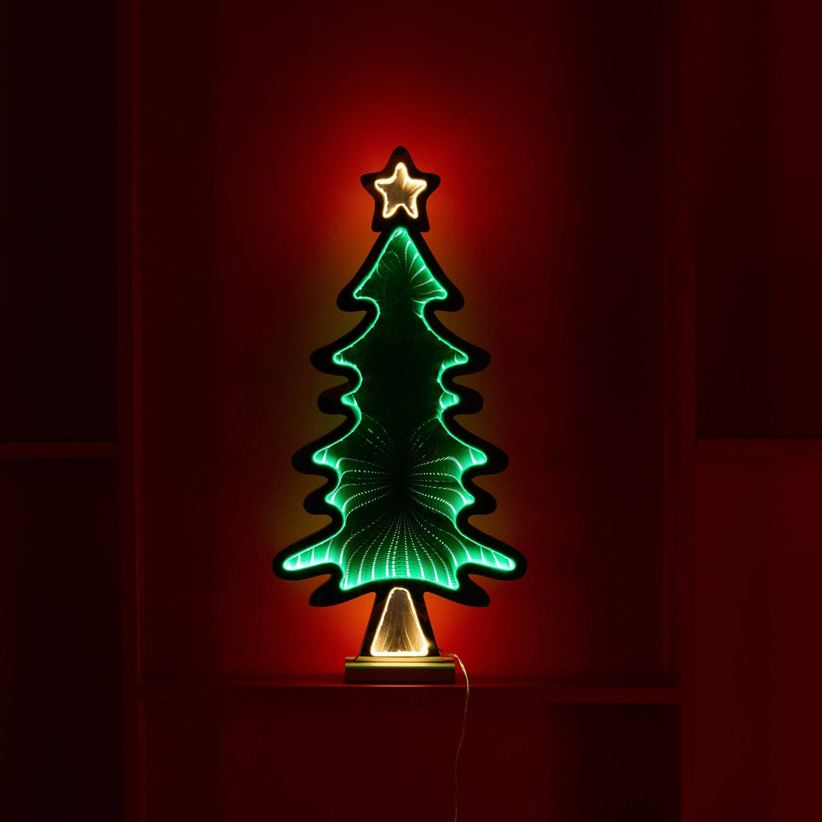 Infinity Light – Tree with Star – 25”