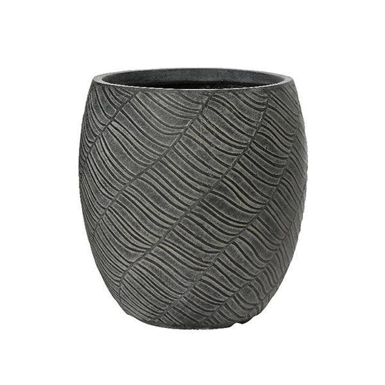 Zara Planter - Charcoal – 12.20-inches
