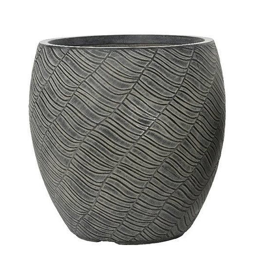 Fibreclay Zara Planter - Charcoal – 17.33-inches
