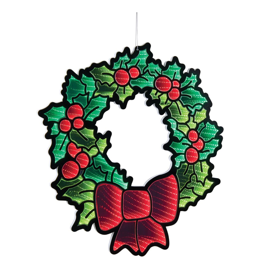 Infinity Light – Holly Wreath - 24