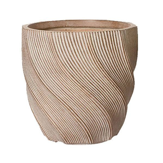 Jade Planter - Brown Frosted – 15-inches