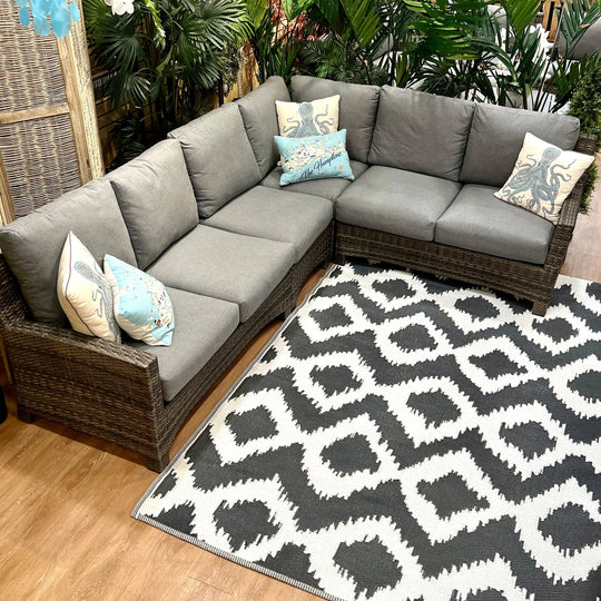 Key Largo Outdoor Patio Sectional – 4 Piece Set