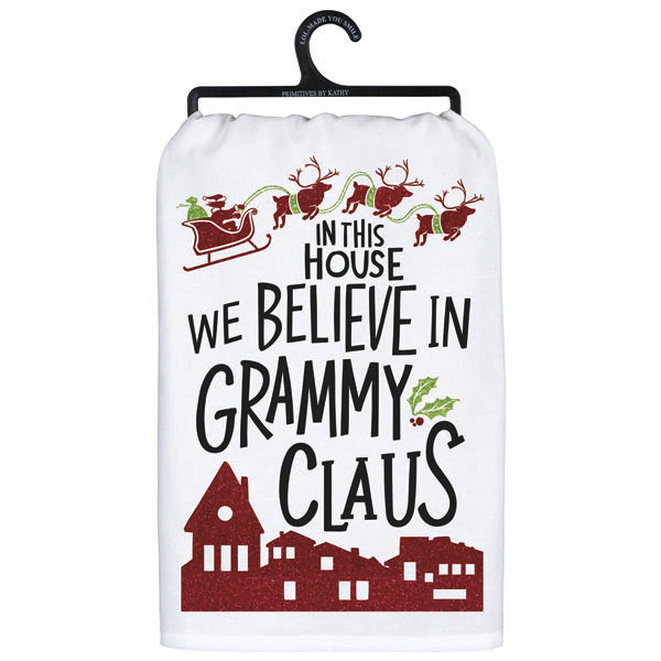 Kitchen Towel – We Believe in Grammy Claus