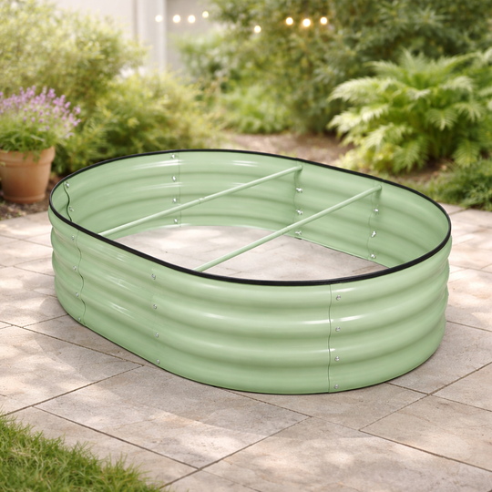 Raised Bed - Oval - Green