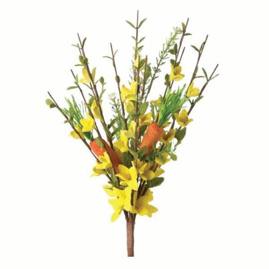 Pick - Artificial Easter Forsythia & Carrot