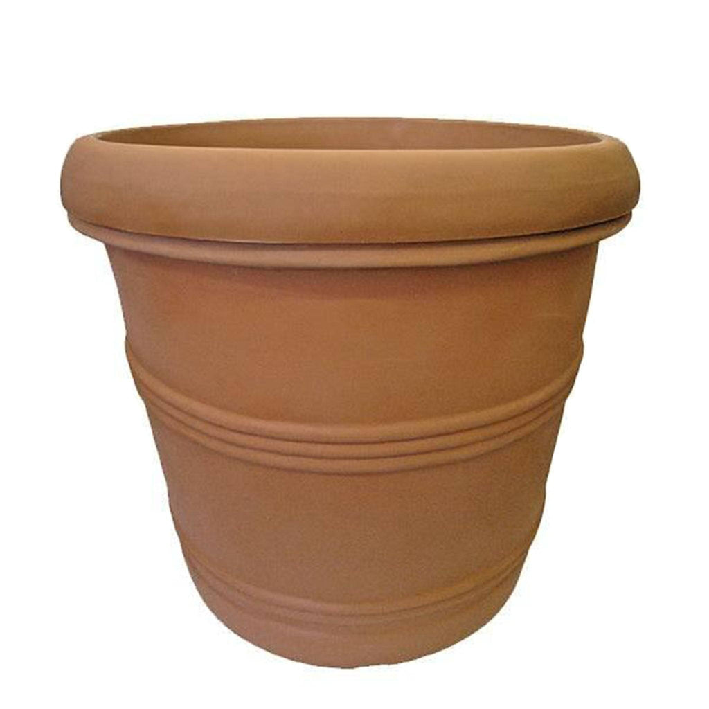 large clay planter pot Planter - Basic Rim - Terra Cotta