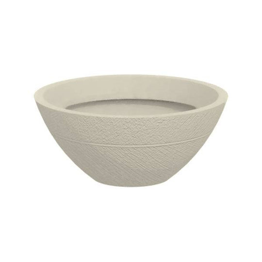 Planter - Drizzle - Off White - Low - 22-inch