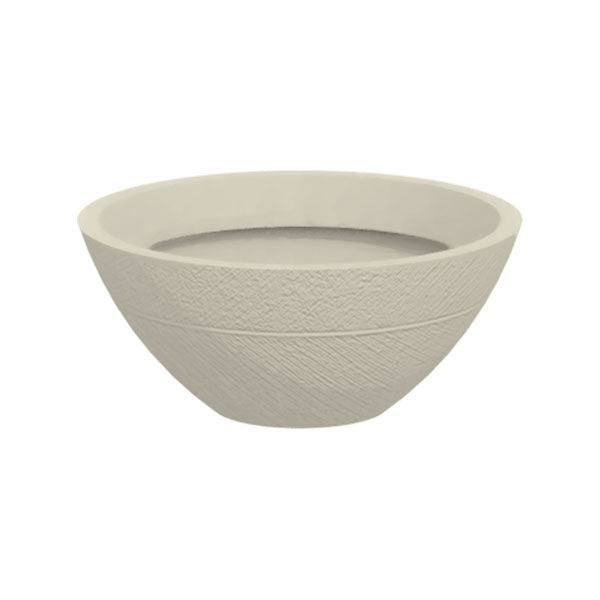 30 inch round planter pot Planter - Drizzle - Off White - Low