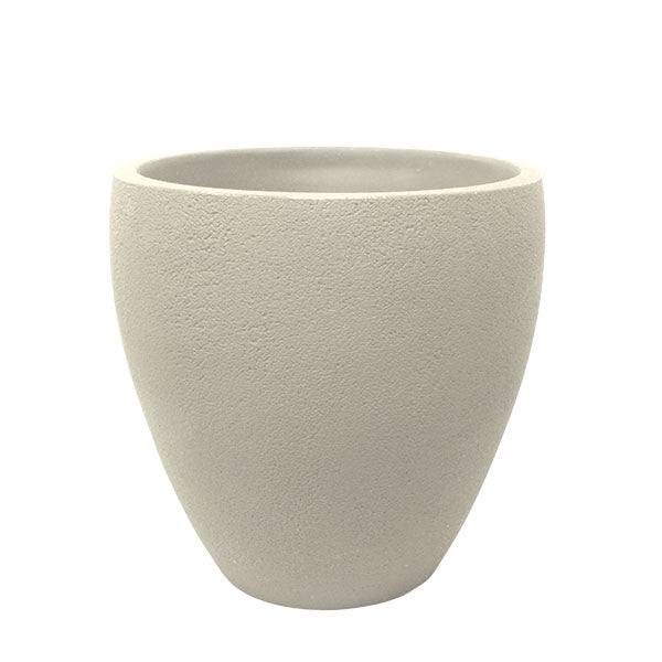 off white plant pot Planter - Rustic Ellipse - Off White