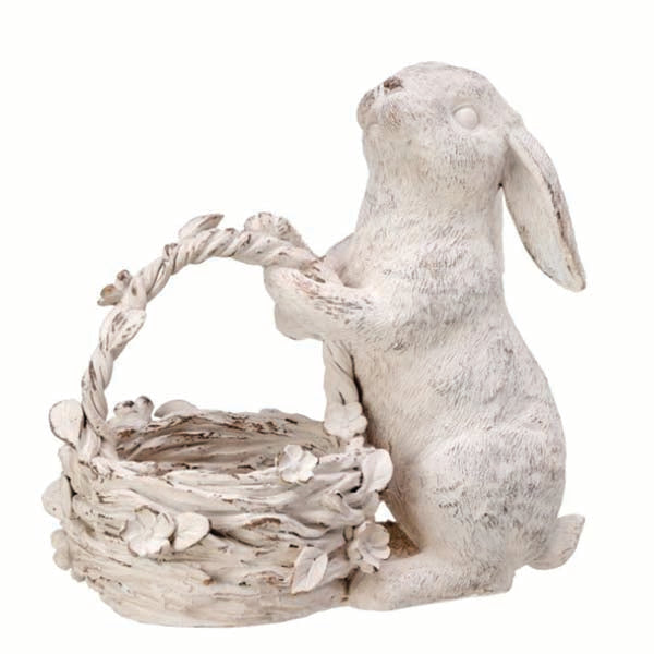 Statue – Resin – Bunny with Basket