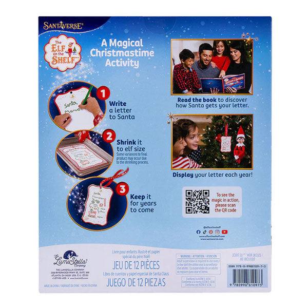 The Elf On The Shelf®: Scout Elf Express - Letters to Santa® Mini lets families craft mini elf-sized letters to Santa with instructions in English and French, for cherished memories with their elf. Available for Pick-Up & Delivery.