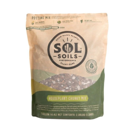 Sol Soil – Houseplant Chunky Mix - 1 Gal.