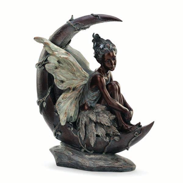 Statuary - Fairy on a Crescent Moon